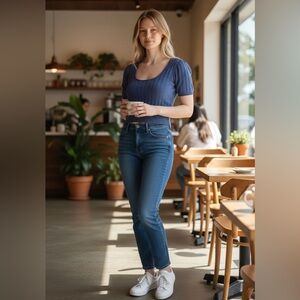 Free People Scoop Neck Sweater Short Sleeve